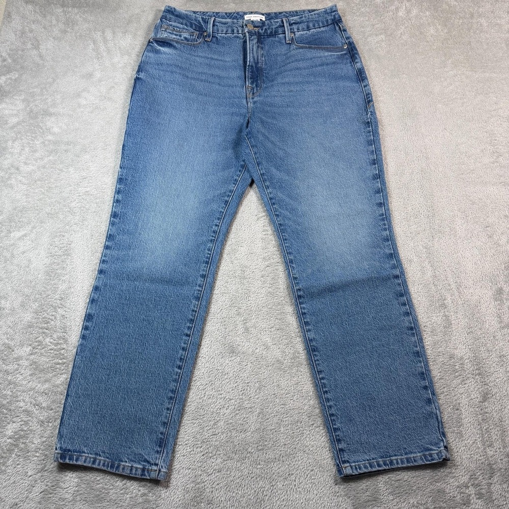 Good American Good Vintage Jeans Womens 10/30 Blue High Rise Straight Denim